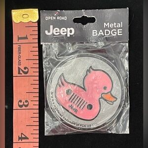 Jeep Metal Badge-Pink Duck